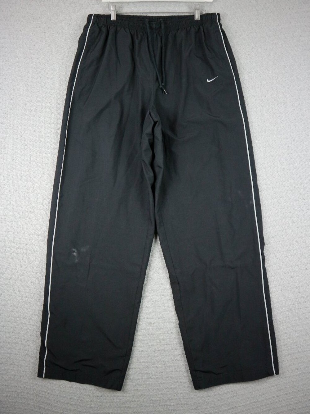 Nike Vintage Grey Tag 2000s Baggy Cut Nylon Track Pants Mens XL